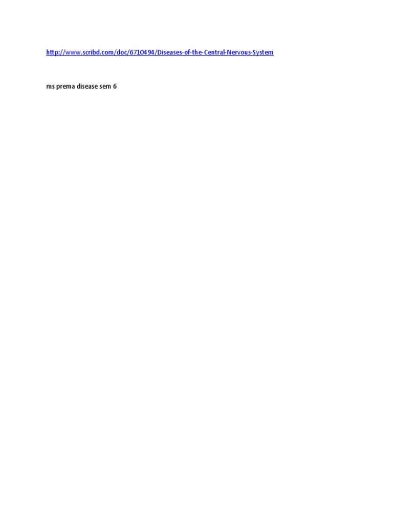 Ms Prema Disease Topic | PDF