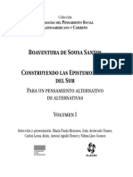 Construyendo las Epistemologías del Sur: Antología de Boaventura de Sousa Santos