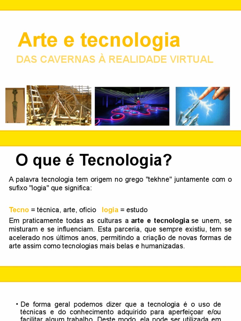 Aula - Arte e Tecnologia | PDF