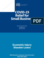 COVID-19 Relief For Small Business: West Virginia District Office Wvinfo@sba - Gov WWW - Sba.gov/wv
