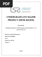 UGMP - Analysing The Effectiveness of CRM Strategies On Sales Performance A Case Study of EasyJet, U.K