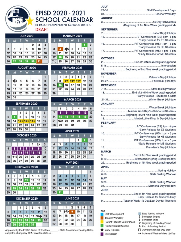 Final_202021 EPISD Student Calendar 6.04.20