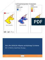 Berry Fire (2016) Fire Behavior and Hydrology Correlation: HUC (17040101), Grand Teton, Wyoming