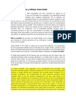 3 - Mercados Libres y Utilidad, Adam Smith