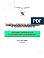 Cameroon Rapport National Habitat III Version Fev 16 PDF