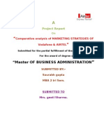 "Master of Business Administration: Project Report