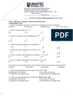 Práctica 1 Matemática Básica Ingeniería (Mat - 126)