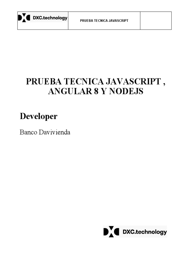 Prueba Tecnica Javascript v.2 | PDF | Script Java | J Query