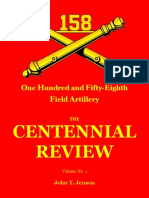 158th Field Artillery Volume Number 1 The Centennial Review 