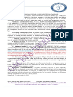 Convenio Transaccional Sobre Asistencia Familiar. Version 0.V PDF
