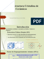 Clase 4. Estructuras Cristalinas de Los Materiales Cerámicos