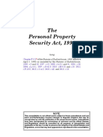 The Personal Property Security Act, 1993