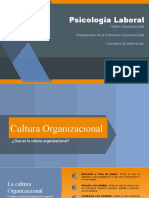 Clase Psicologia Laboral Cultura y Estructuras