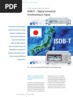 ISDB-T - Digital Terrestrial Broadcasting in Japan: TV Test Transmitter R&S SFQ / R&S SFL