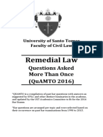 Remedial Law: Questions Asked More Than Once