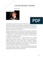 O Batismo Na Sociedade Yoruba, Por Oga Gilberto de Esu