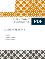 Sesión 2. Estrategia y Planeación 2019-2
