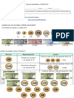 Guía de Matematica 4° BASICOS Resolver Problemas Rutinarios y No Rutinarios en Contextos Cotidianos Que Incluyen Dinero