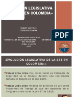 Evolucion Legislativa de La SST en Colombia