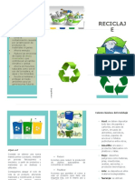 Beneficios Del Reciclaje Folleto