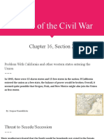 Causes of The Civil War: Chapter 16, Section 2