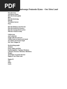 Region IX: Zamboanga Peninsula Hymn - Our Eden Land