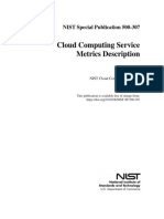 Cloud Computing Service Metrics Description: NIST Special Publication 500-307