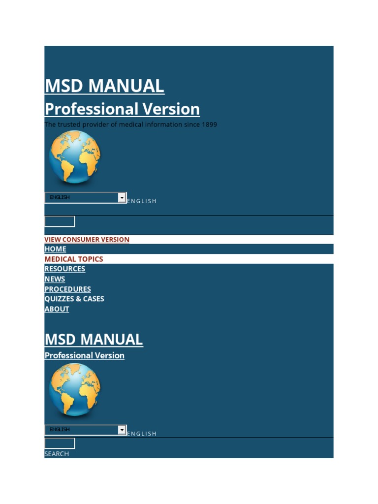 MSD Manual Professional Version PDF Childbirth Obstetrics