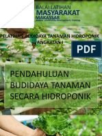 Pendahuluan Budidaya Hidroponik