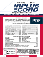JULY 2020 Surplus Record Machinery & Equipment Directory