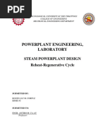 Steam Powerplant Design Reheat-Regenerative Cycle