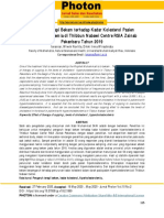 Pengaruh Terapi Bekam Terhadap Kadar Kolesterol Pasien Hiperkolesterolemia Di Thibbun Nabawi Centre RSIA Zainab Pekanbaru Tahun 2019