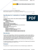 Specifications For Crankshafts in Caterpillar Engines (1202) : Cerrar SIS