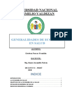 Ensayo Generalidades de Economia en Salud y Ods