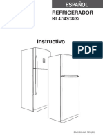 Instrucciones Refrigerador Samsung RT 47/43/38/32