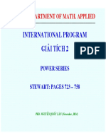 International Program Giaûi Tích 2: Hut - Department of Math. Applied