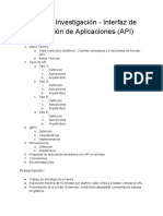 Trabajo de Investigación - API