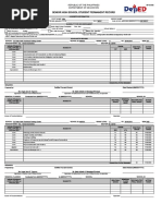 Senior High School Student Permanent Record: Republic of The Philippines Department of Education