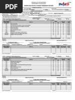 Senior High School Student Permanent Record: Republic of The Philippines Department of Education