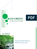Go Green Guide Save Money Environment