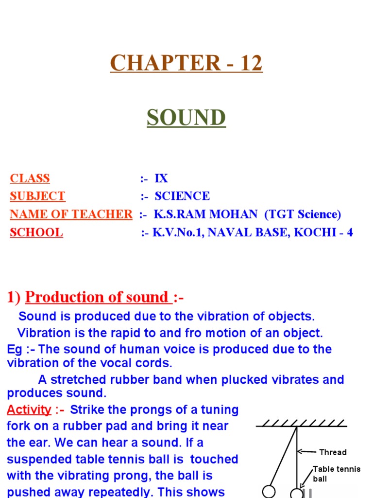 Sound | PDF | Sound | Ear