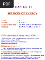 Chapter - 14: Sources of Energy