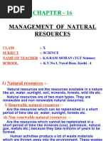 Chapter - 16: Management of Natural Resources