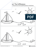 MTS Spot The Difference What Is Missing in The Picture Boat Sun Fish Birds PDF