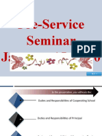 Pre-Service Seminar