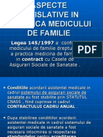 Aspecte Legislative in Practica Medicului de Familie