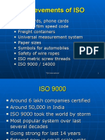 Achievements of ISO