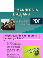 Table Manners in England