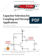 Capacitor Selection For Coupling and Decoupling Applications - Passive Components Blog