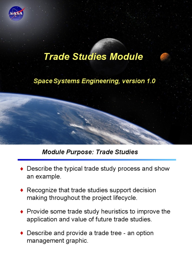 Engineering Trade Study Overview | PDF | Systems Engineering | Life ...